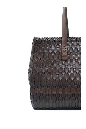 Salvage Irregular Dark Brown Tote Bag DRAGON DIFFUSION | 8171DARKBROWN